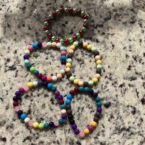 Colorful Beaded Bracelets Set